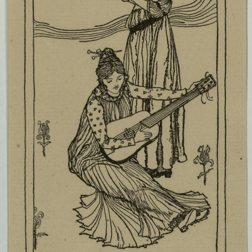 image for: Robert Anning Bell - Ex-libris Christabel A. Frampton - Cap a 1900
