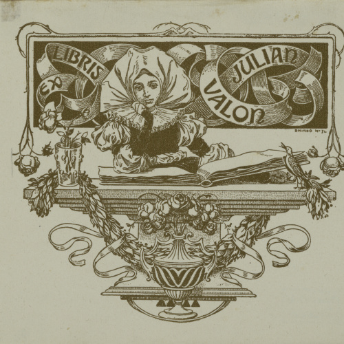 image for: Josep Triadó - Ex-libris Julian Valon - 1902