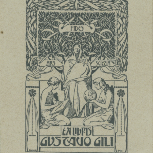 image for: Josep Triadó - Ex-libris Gustavo Gili - 1902
