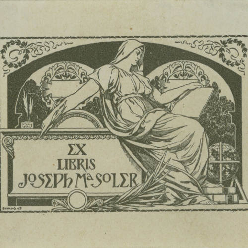 image for: Josep Triadó - Ex-libris Joseph Mª Soler - 1903