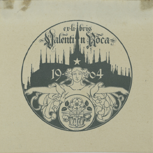 image for: Josep Triadó - Ex-libris Valentín Roca - 1904