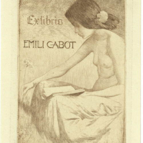 image for: Alexandre de Riquer - Ex-libris Emili Cabot - 1903