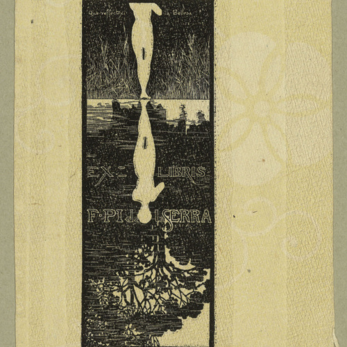 image for: Alexandre de Riquer - Ex-libris F. Pi de la Serra - 1902