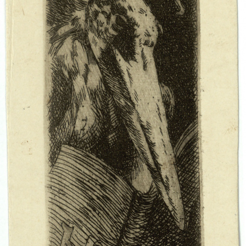 image for: Alexandre de Riquer - Ex-libris HR - Cap a 1902