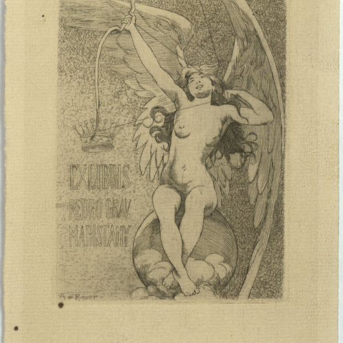 image for: Alexandre de Riquer - Ex-libris Pedro Grau Maristany - 1911 [?]