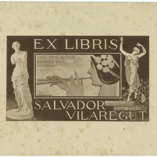 image for: Alexandre de Riquer - Ex-libris Salvador Vilaregut - 1902
