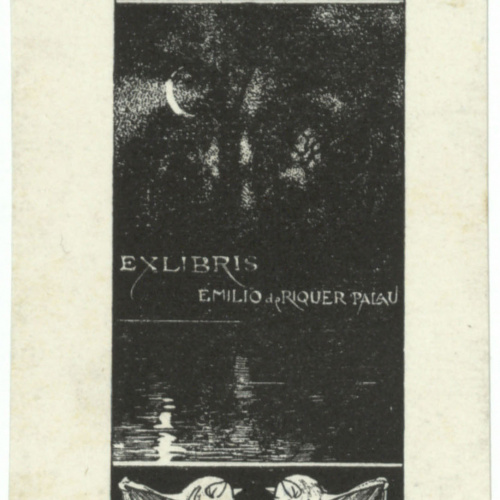 image for: Alexandre de Riquer - Ex-libris Emilio de Riquer Palau - 1902