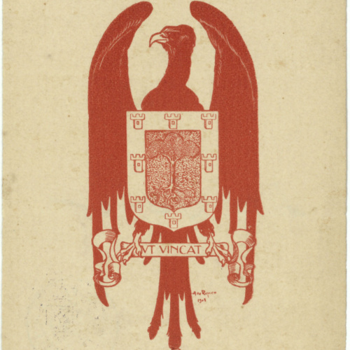 image for: Alexandre de Riquer - Ex-libris sense títol [Ignasi de Janer] - 1902 [?]