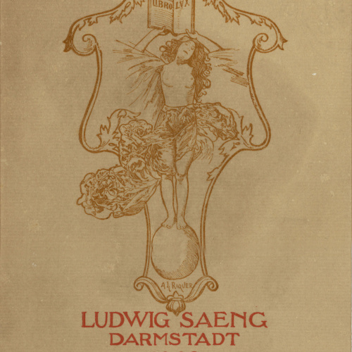 image for: Alexandre de Riquer - Ex-libris Ludwig Saeng - 1902