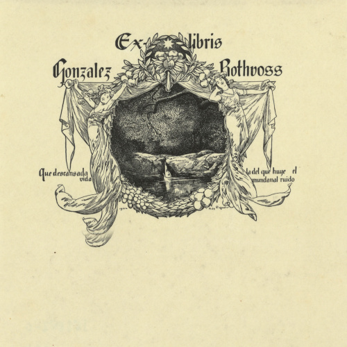 image for: Alexandre de Riquer - Ex-libris Gonzalez Rothvoss - 1904