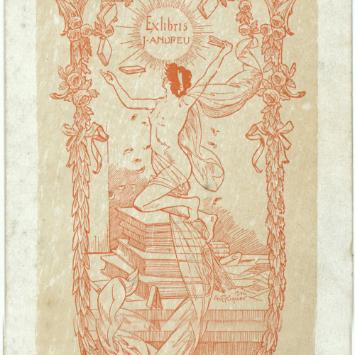 image for: Alexandre de Riquer - Ex-libris J. Andreu - 1904