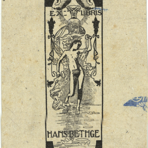 image for: Alexandre de Riquer - Ex-libris Hans Bethge - 1902