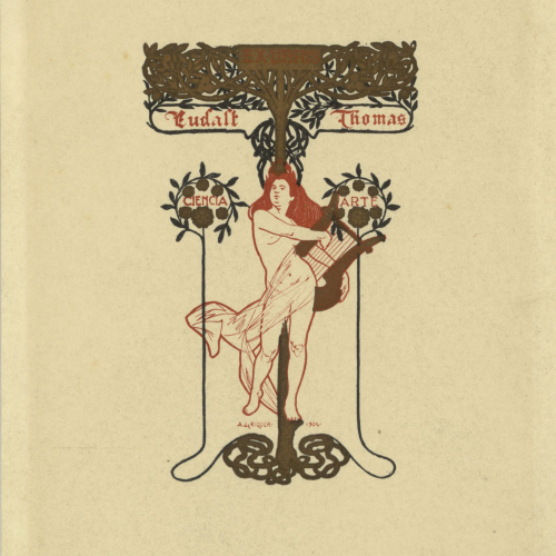 image for: Alexandre de Riquer - Ex-libris Eudalt Thomas - 1902