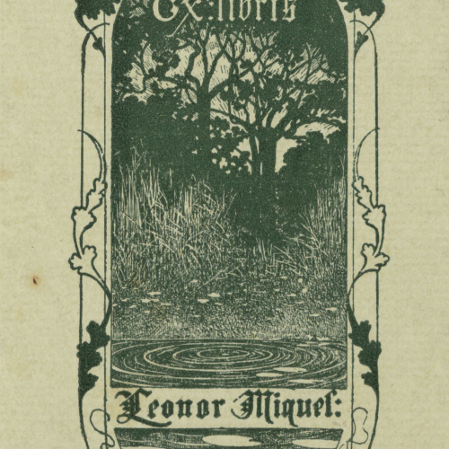 image for: Alexandre de Riquer - Ex-libris Leonor Miquel - 1902