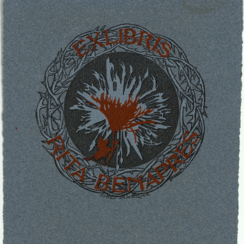 image for: Alexandre de Riquer - Ex-libris Rita Benapres - 1902