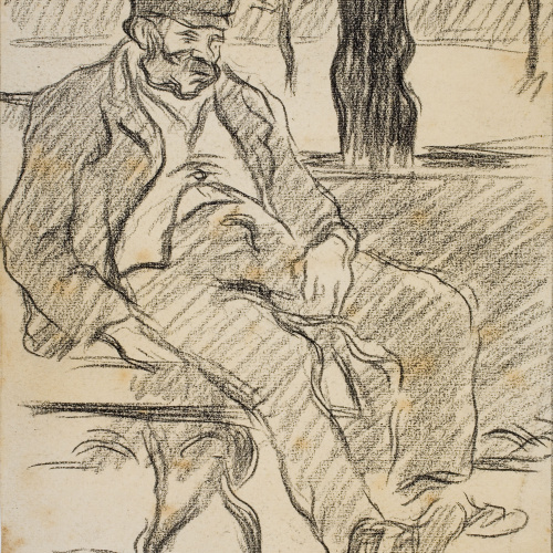 image for: Isidre Nonell - Home assegut (anvers) / Home assegut (revers) - Cap a 1890-1900