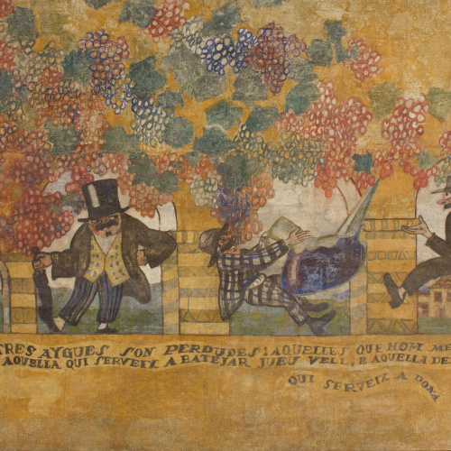 image for: Xavier Nogués - Fragment de la decoració mural del celler de les Galeries Laietanes - 1915