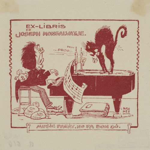image for: Llorenç Brunet Torroll - Ex-libris de Joseph Monsalvatje - 1918