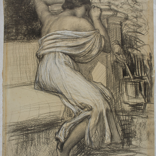 image for: Joan Llimona - Estudi per al quadre «Conversió» - Cap a 1919