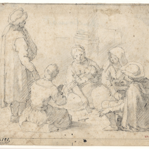 image for: Antoni Viladomat - Jugadors de naips - Cap a 1720-1755