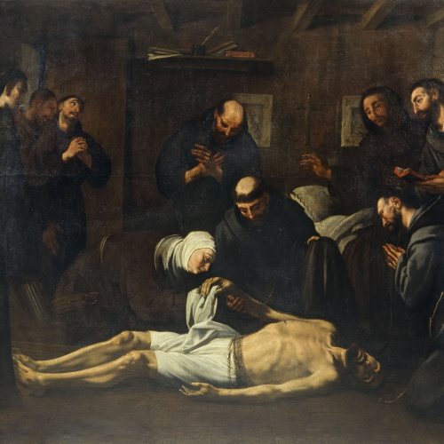 image for: Antoni Viladomat - Mort de sant Francesc - Cap a 1729-1733