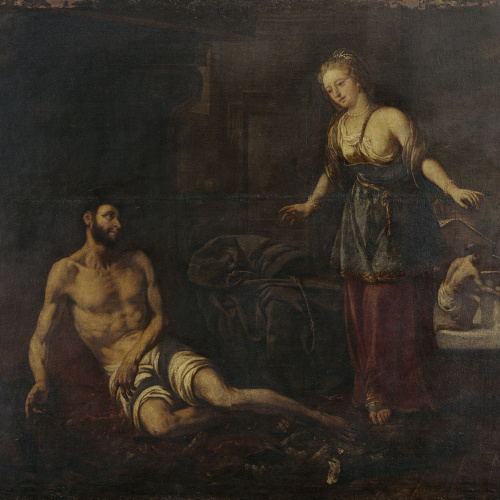image for: Antoni Viladomat - Temptació de sant Francesc - Cap a 1729-1733