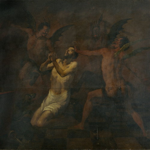 image for: Antoni Viladomat - Sant Francesc torturat pels dimonis - Cap a 1729-1733