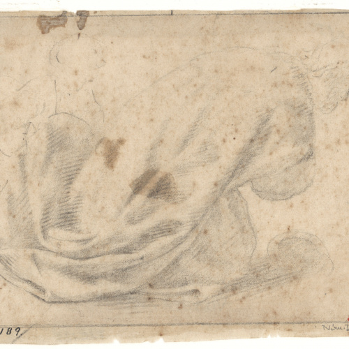 image for: Antoni Viladomat - Estudi de figura - Cap a 1720-1740