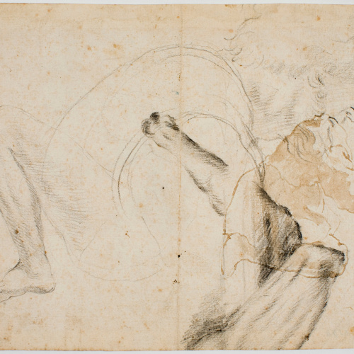 image for: Antoni Viladomat - Estudi de figures (anvers) / Esbós de figures (revers) - Cap a 1720-1740 [1]