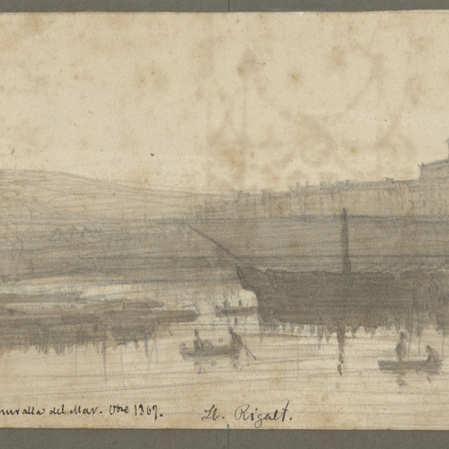 image for: Lluís Rigalt - Recuerdo desde la muralla del mar - Octubre 1867