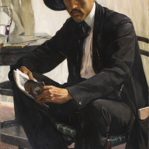 image for: Antoni Fabrés - L&#039;estudiant. Retrat del pintor Saturnino Herrán - 1908