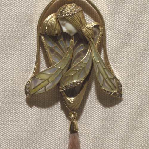 image for: Lluís Masriera - Penjoll amb nimfa alada - Cap a 1906-1908