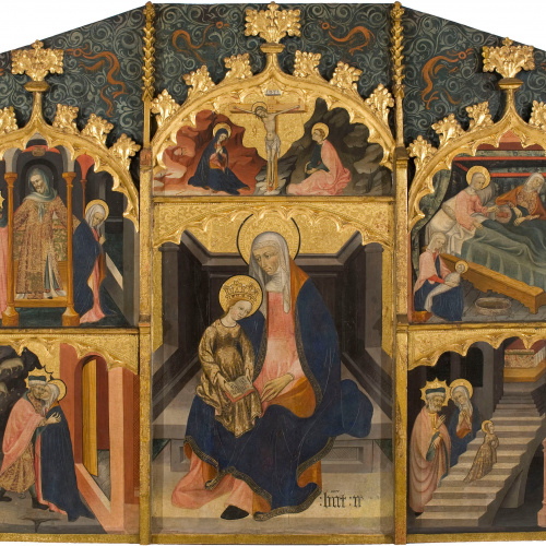 image for: Bernat Despuig - Retaule de santa Anna - Cap a 1440-1450