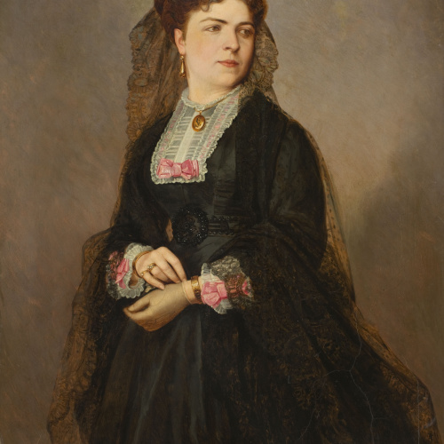 image for: Moliné y Albareda. Barcelona - Retrat femení - Cap a 1870