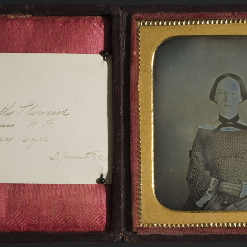 image for: Anònim - Retrat de Charlotte Botly Sterms als 16 anys d&#039;edat - Cap a 1856