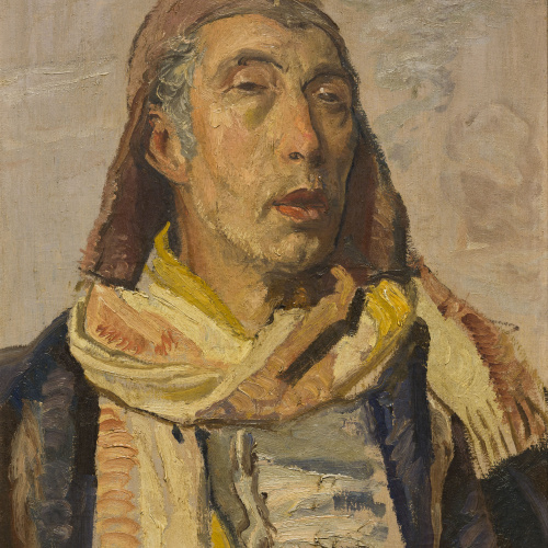 image for: Pere Daura - Autoretrat vestit de soldat de l&#039;Exèrcit Popular - Cap a 1938