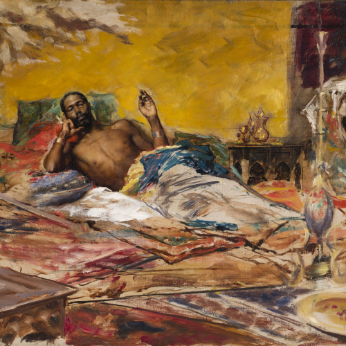 image for: Antoni Fabrés - Repòs del guerrer - Roma, 1878