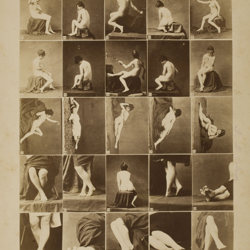 image for: Anònim - Act-Aufnahmen für Bildhauer und Maler (fotografies de nus per a escultors i pintors) - Cap a 1880
