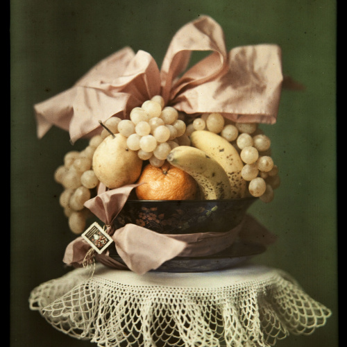 image for: Francesc Carrera Bou - Natura morta amb fruita i llaçada - Cap a 1922-1926