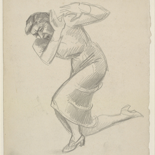 image for: Juli González - Femme affligé à genoux Nº 2 (Dona espantada, de genolls, núm. 2) - Cap a 1941