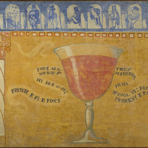 image for: Xavier Nogués - Fragment de la decoració mural del celler de les Galeries Laietanes - 1915