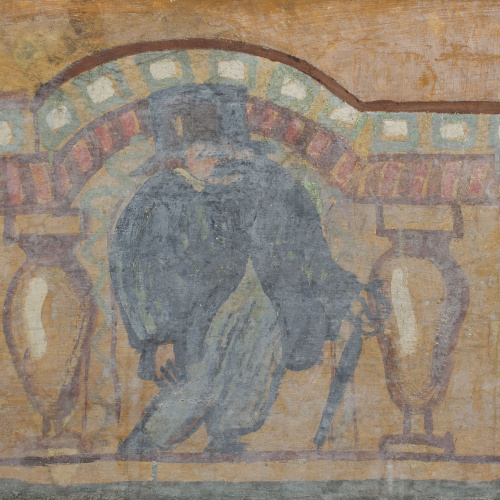 image for: Xavier Nogués - Fragment de la decoració mural del celler de les Galeries Laietanes - 1915