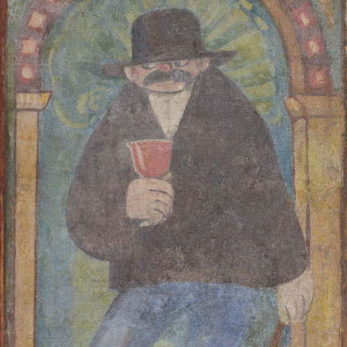 image for: Xavier Nogués - Fragment de la decoració mural del celler de les Galeries Laietanes - 1915