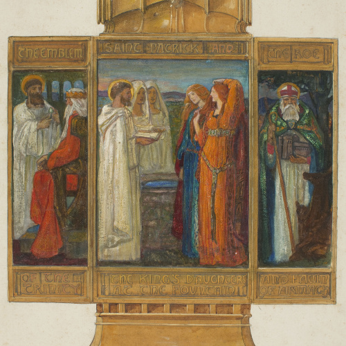 image for: Alexander Fisher - Estudi preparatori per al «Tríptic esmaltat amb escenes de la vida de sant Patrici» - 1902