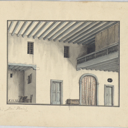 image for: Giuseppe Lucini - Interior d&#039;una habitació catalana (decorat) - 1802-1808