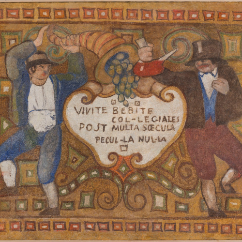 image for: Xavier Nogués - Fragment de la decoració mural del celler de les Galeries Laietanes - 1915