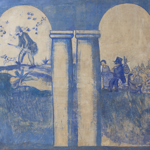 image for: Xavier Nogués - Fragment de la decoració mural del celler de les Galeries Laietanes - 1915
