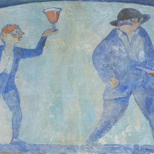image for: Xavier Nogués - Fragment de la decoració mural del celler de les Galeries Laietanes - 1915
