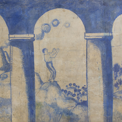 image for: Xavier Nogués - Fragment de la decoració mural del celler de les Galeries Laietanes - 1915