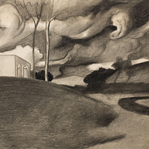 Joan González Pellicer - Paysage aux lourds nuages (Paisatge amb núvols de tempesta) - Cap a 1902-1904 image for: Joan González Pellicer - Paysage aux lourds nuages (Paisatge amb núvols de tempesta) - Cap a 1902-1904